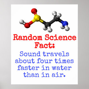 Sound-Reisen rund vier Mal schneller - Science Fa Poster