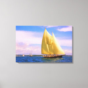Sound segeln leinwanddruck