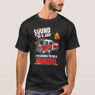 Sound the Alarm Grandpa Baby Enthüllung Firefight  T-Shirt