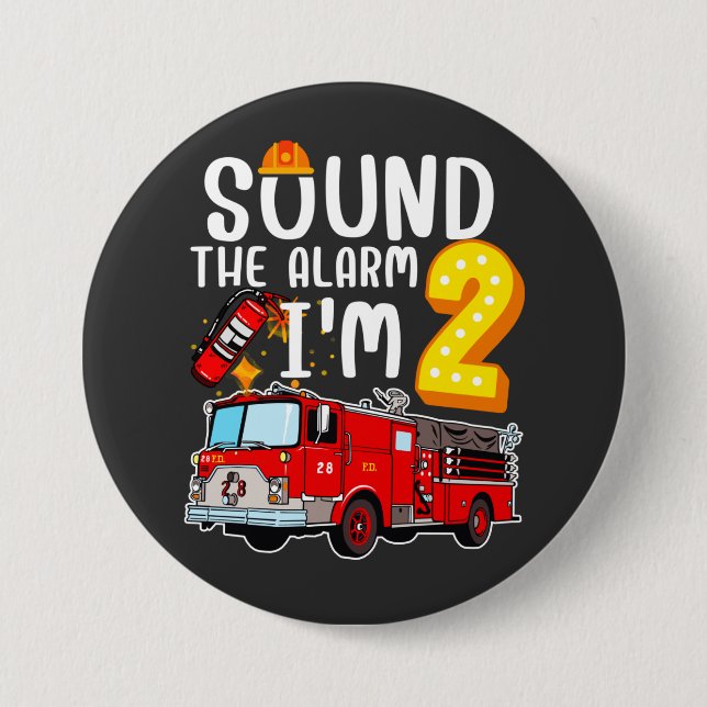 Sound The Alarm Ich bin 2 Feuerwehrmann Motor Fire Button (Vorderseite)