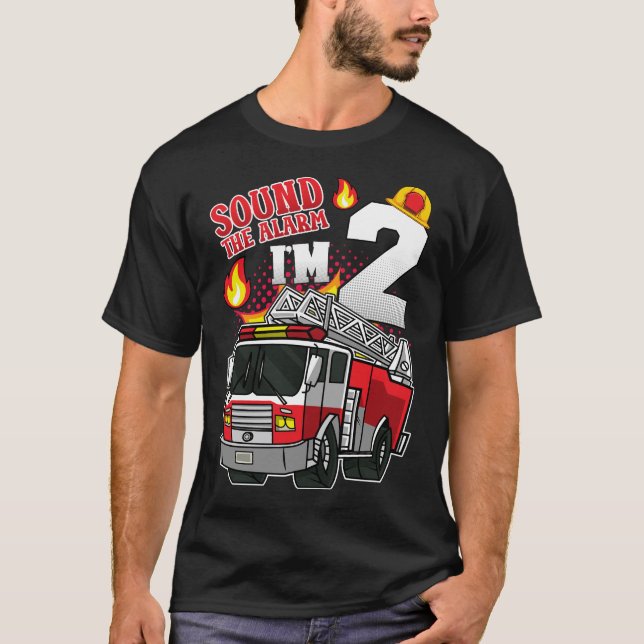 Sound The Alarm Ich bin 2 Feuerwehrmänner Männer T-Shirt (Vorderseite)