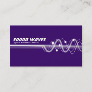 Sound Waves II - Deep Violet Visitenkarte