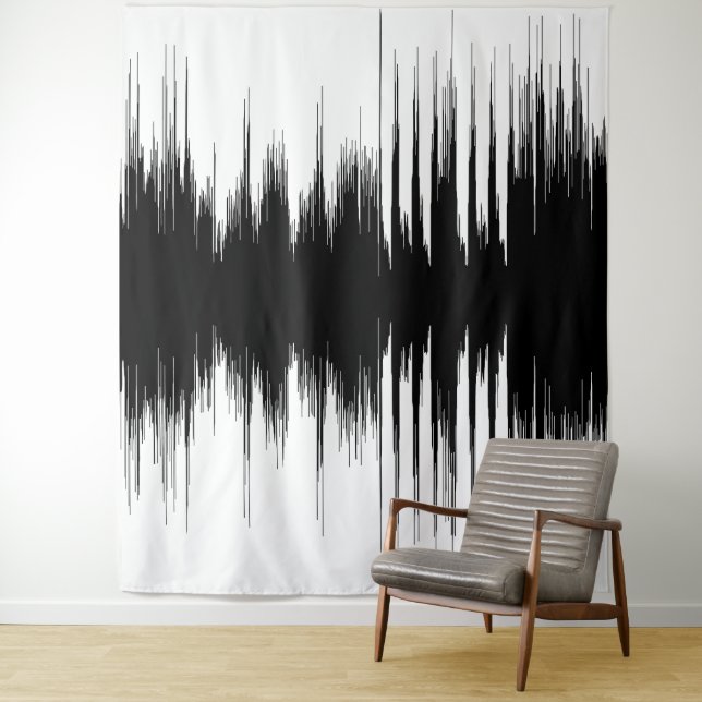 Sound Waves Tapestry Wandteppich (Beispiel)