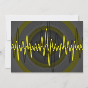 Sound Yellow Dark Einladung
