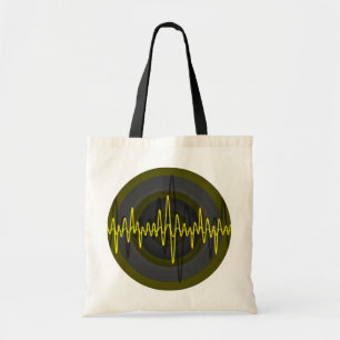 Sound Yellow Dark Round Budget Tobag Tragetasche