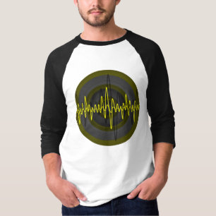 Sound Yellow Dark Round T - Shirt 3/4-Ärmel