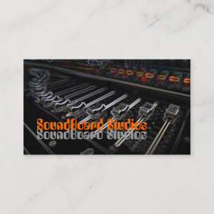 Soundboard Musikindustrie-Karten-Schablone Visitenkarte