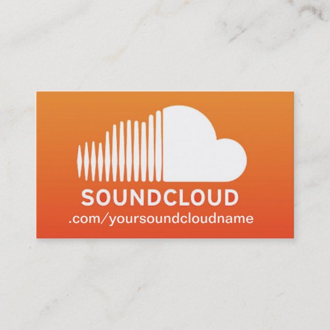 SoundCloud Musikindustrie-Karte Visitenkarte (Vorderseite)