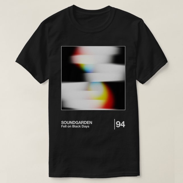 Soundgarden Minimalistisch Style Grafik Design T-Shirt (Design vorne)