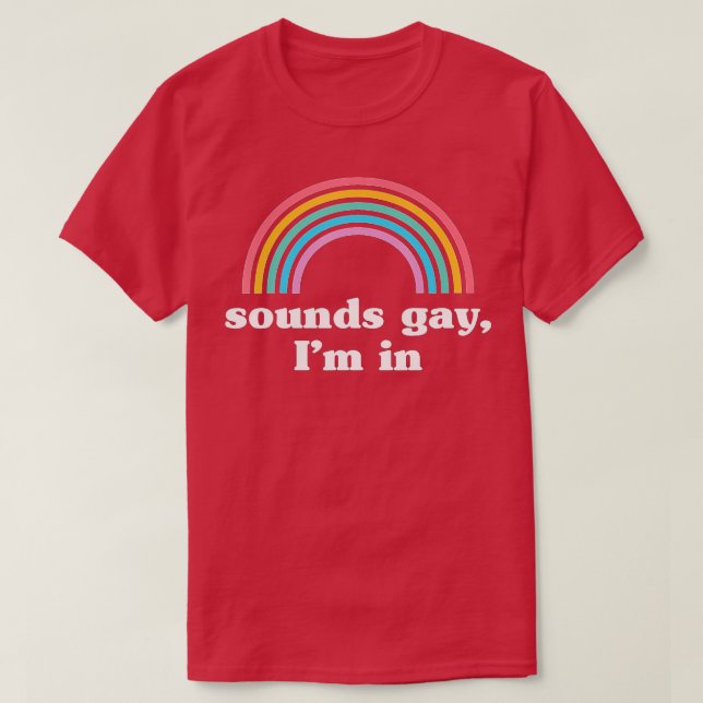 Sounds Gay, im T-Shirt (Design vorne)