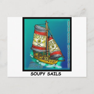 Soup and Sails Funny Gifts & Sammlerstücke Postkarte