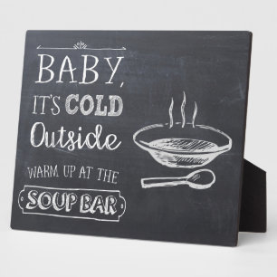 Soup Bar Sign Fotoplatte