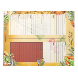Soup Du Jour 7 Day Meal Planner Notizblock