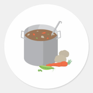 Soup Runder Aufkleber