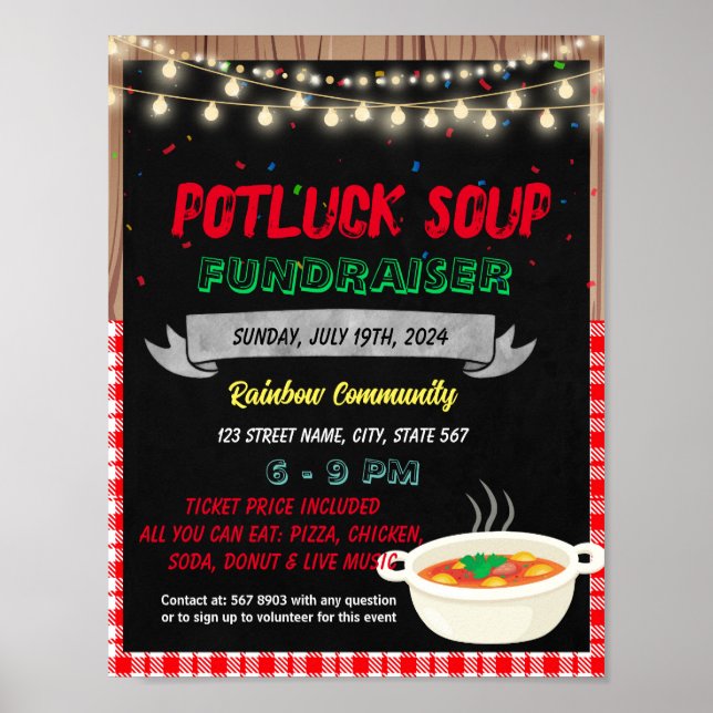 Soup Spendenaktion Poster (Vorne)