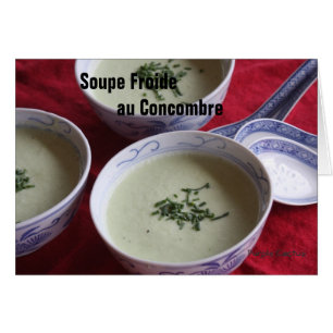 Soupe de concombre froid