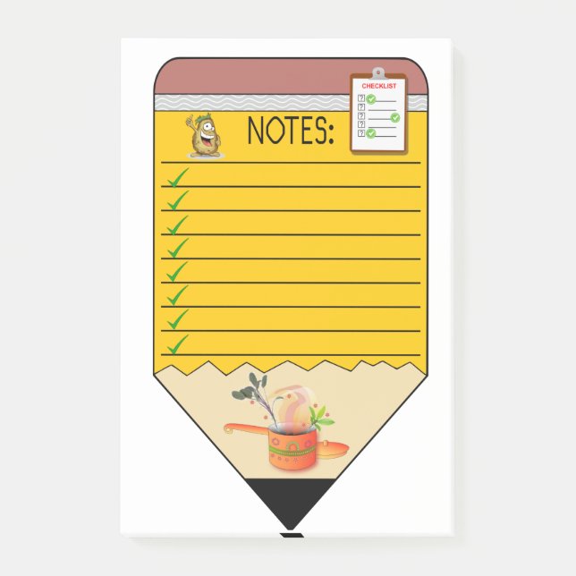 Soupe de pommes de terre Post-it Notes (Devant)