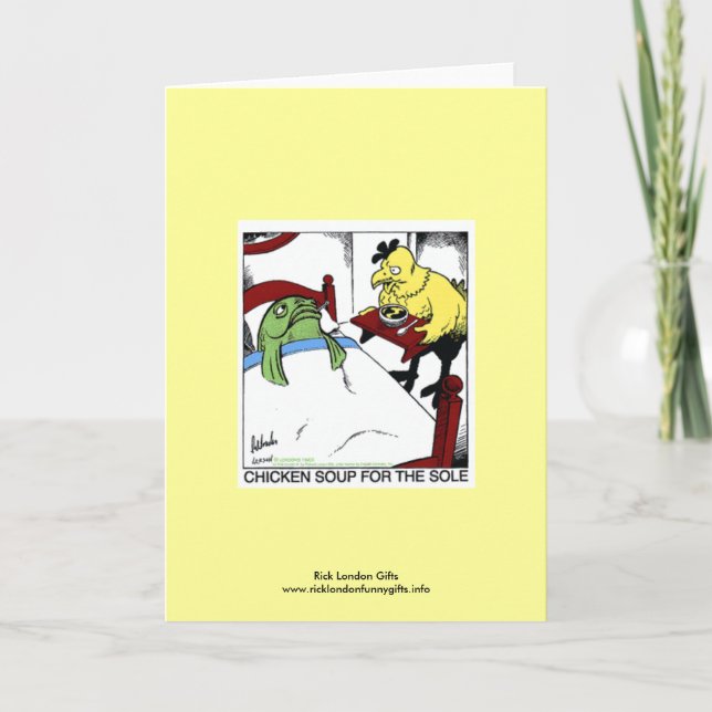 Soupe de poulet 4 La seule carte de voeux caricatu (Devant)