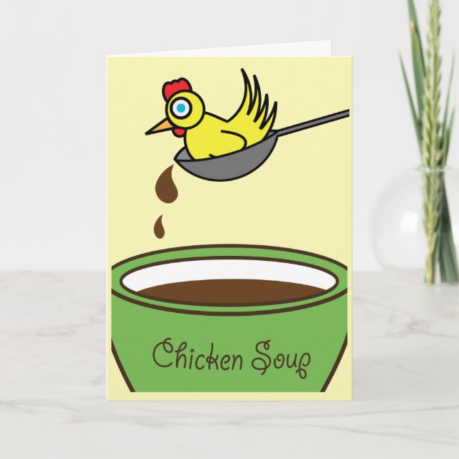 Soupe de poulet - Carte de bien-être (Devant)