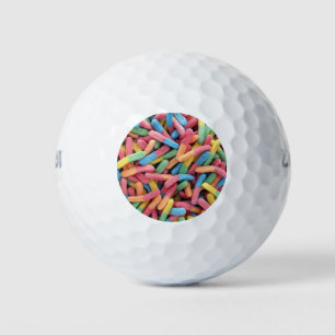 Sour Gummy Worms Golfball