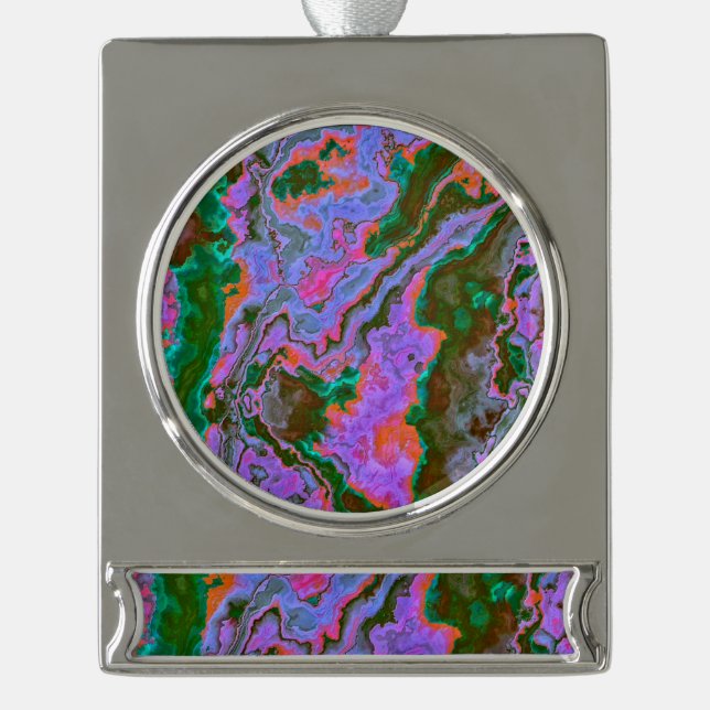 Sour Marble Banner-Ornament Silber (Vorderseite)