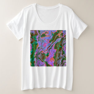 Sour Marble Große Größe T-Shirt