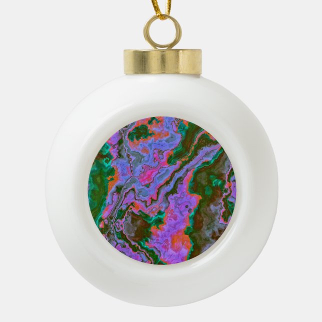Sour Marble Keramik Kugel-Ornament (Vorderseite)