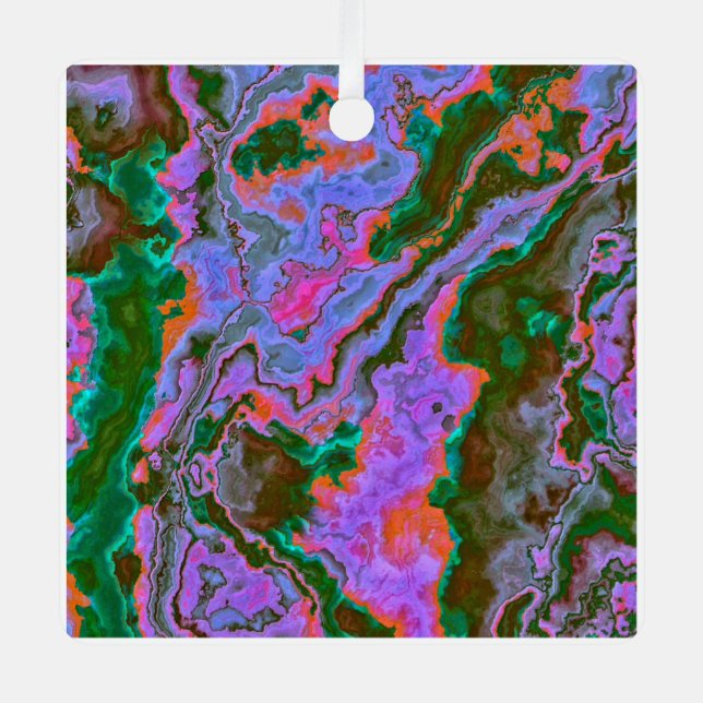 Sour Marble Ornament Aus Metall (Vorderseite)