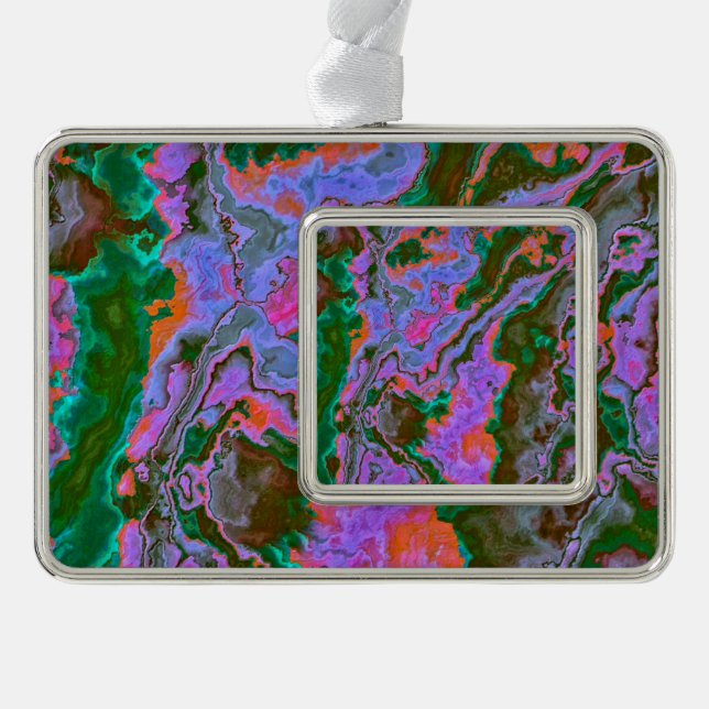 Sour Marble Rahmen-Ornament Silber (Vorderseite)
