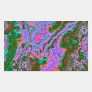 Sour Marble Rechteckiger Aufkleber