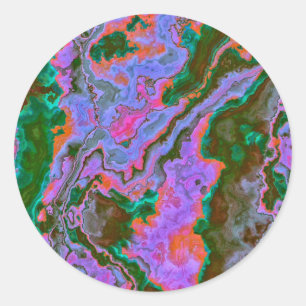 Sour Marble Runder Aufkleber