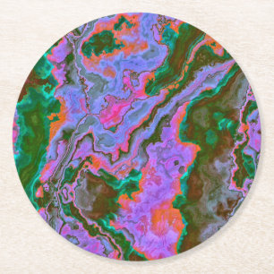 Sour Marble Runder Pappuntersetzer