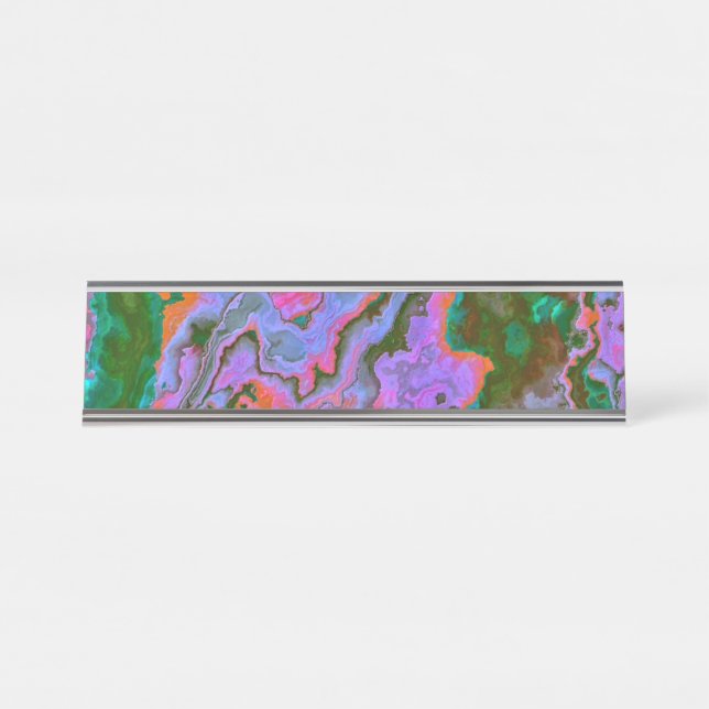 Sour Marble Schreibtischnamensplakette (Vorderseite )
