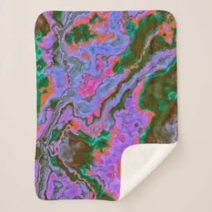 Sour Marble Sherpa Blanket Sherpadecke
