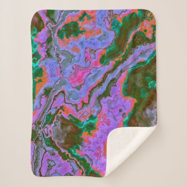 Sour Marble Sherpa Blanket Sherpadecke (Vorderseite)