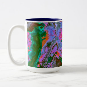 Sour Marble Zwei-Tone-Kaffee-Tasse Zweifarbige Tasse