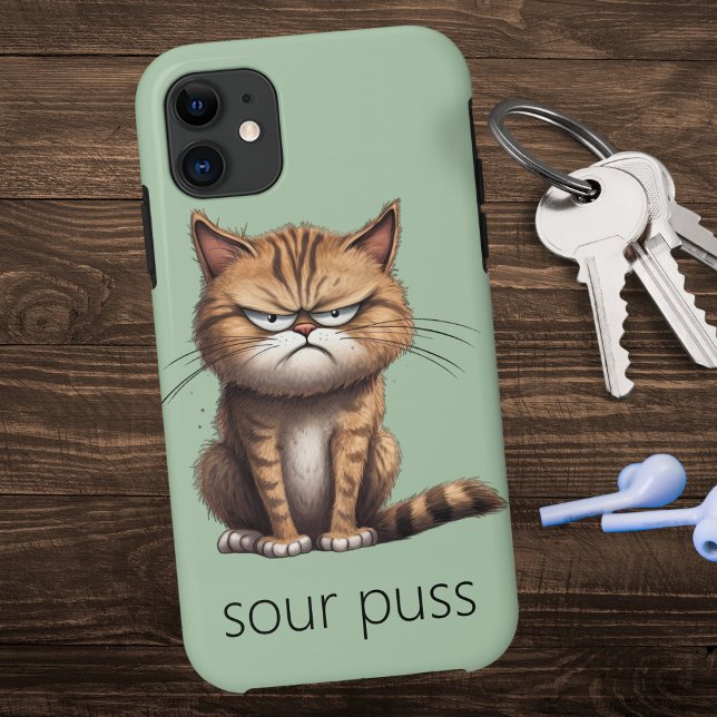 Sour Puss Funny Case-Mate iPhone Hülle (Von Creator hochgeladen)