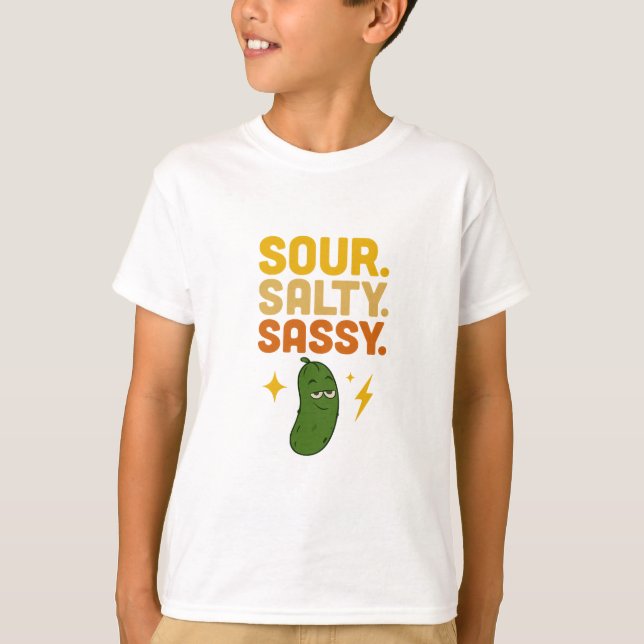 Sour, Salty, Sassy Pickle T T-Shirt (Vorderseite)