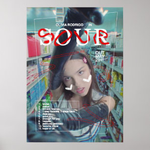 SOUR von Olivia Rodrigo music ft driver und Poster