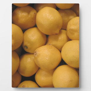 Sour Yellow Lemons Fotoplatte