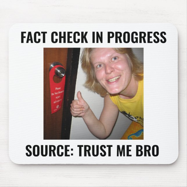 Source: Vertrau mir, Bruder Lustiges Meme-Mauspad  Mousepad (Vorne)