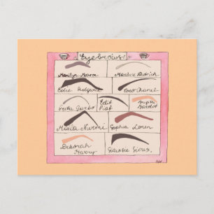 Sourcils de célébrités ~ Cartes postales / Invitat
