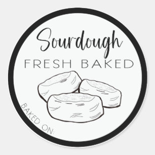 SOURDOUGH englische Muffin-Etiketten, englische Mu Runder Aufkleber