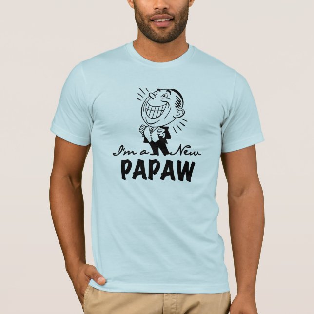 Souriant de nouveaux t-shirts et cadeaux Papaw (Devant)