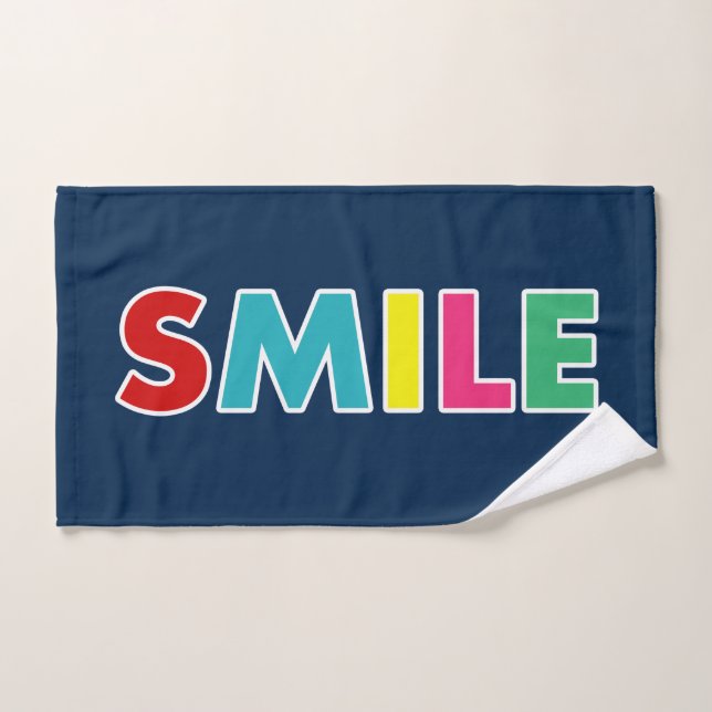 Souriez ! (Serviette à main)