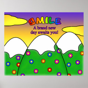 Souriez Un Tout Nouveau Jour Vous Attend Poster