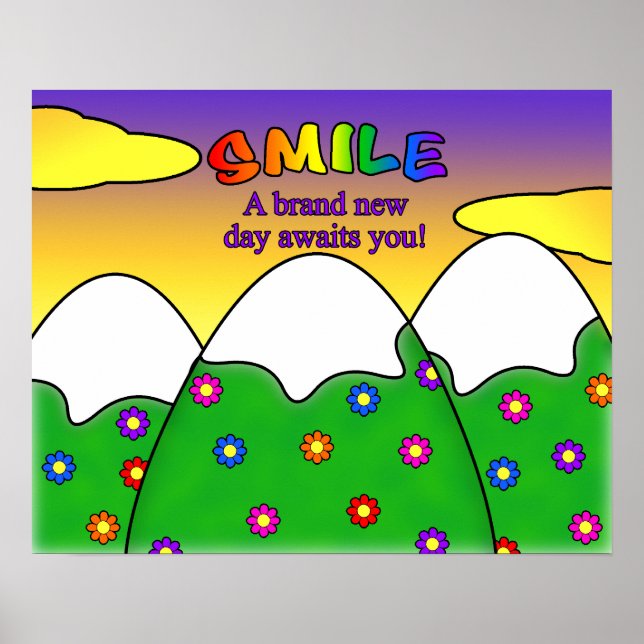 Souriez Un Tout Nouveau Jour Vous Attend Poster (Devant)