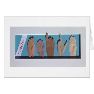 "Sourire" dans la langue des signes