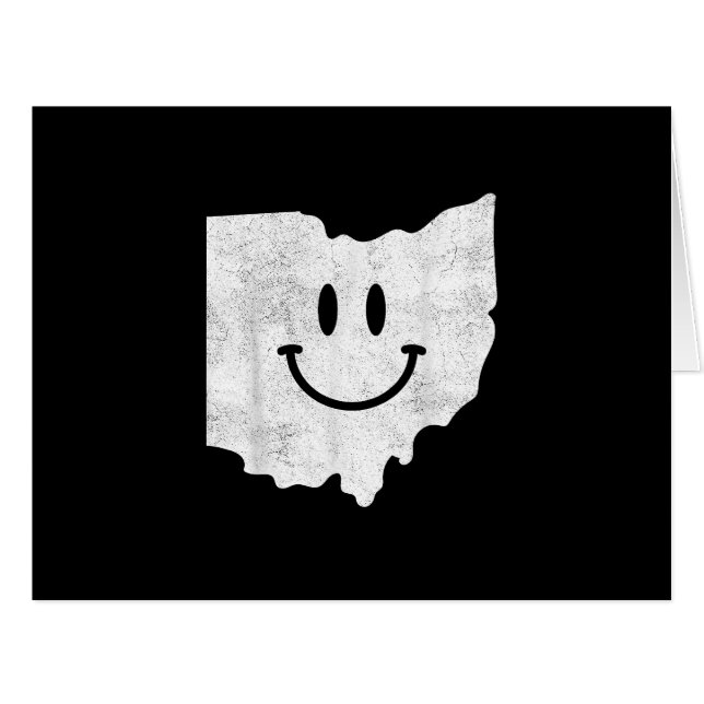 Sourire en OH - Drôle Ohio Happy Face (Devant horizontal)