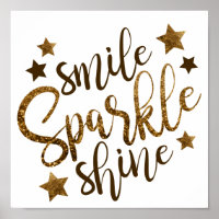 Sourire, Étincelle, Poster Shine Matte